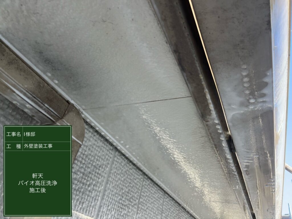 軒天バイオ液塗布